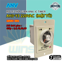 Rơ Le Thời Gian ANV, IC TIMER AH3-Y3 220VAC (mặt tủ)