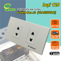 Mặt công tắc ổ cắm điện âm tường winsun bộ công tắc ổ cắm nhựa chống cháy