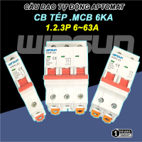Cầu dao tự động Aptomat Tép Winsun, MCB, CB Tép