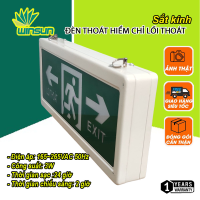 Đèn exit đèn thoát hiểm chỉ lối thoát 2 mặt YIFEI sắt kính