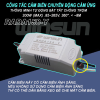 Công tắc cảm biến chuyển động cảm ứng Radar vi sóng thông minh tự động bật tắt chống trộm