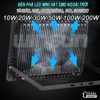 Đèn Pha Led Mini Hạt SMD Ngoài Trời 10w 30w 50w 100w 200w IP66