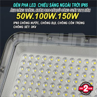 Đèn Pha Led 100W Chiếu Sáng Ngoài Trời. Đủ Công Suất Ánh Sáng Trắng. BH: 2 năm ( 1 đổi 1 )