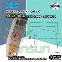 Rơ LE Thời Gian 4 chế độ ANV AH2D-B (gài thanh ray) 24~240 VAC/DC