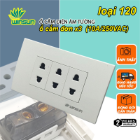 Mặt công tắc ổ cắm điện âm tường winsun bộ công tắc ổ cắm nhựa chống cháy