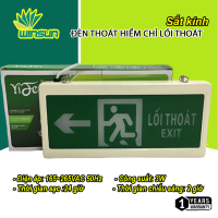 Đèn exit đèn thoát hiểm chỉ lối thoát 2 mặt YIFEI sắt kính