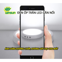 Đèn ốp trần LED gắn nổi 12W, 18W, 24W Vuông. BH: 2 năm ( 1 đổi 1 )