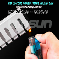Máng nhựa đi dây / máng nhựa lắp tủ điện / nẹp lỗ công nghiệp 25x25 25x45 35x35 35x45 45x45 45x65 65x65 85x85 - dài 1m7