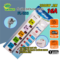 Ổ cắm điện đa năng, Ổ chịu tải 2500W, 3300W giờ dây nối 2m, 3m, Ổ cắm nối dài 10A, 16A