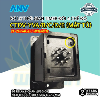 Rơ LE Thời Gian Timer đôi 4 chế độ CTDV-YVA/B/C/D/E (mặt tủ)