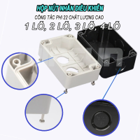 Hộp nút nhấn phi 22 chất lượng cao 1 lỗ, 2 lỗ, 3 lỗ, 4 lỗ