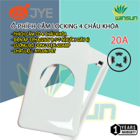 Ổ cắm phích cắm locking 4 chấu khóa 20A- dùng trong ngành may ,máy phát điện