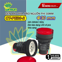 Đèn báo pha, báo nguồn phi 30mm QDQ- Chất lượng cao 