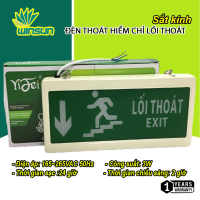 Đèn exit đèn thoát hiểm chỉ lối thoát 2 mặt YIFEI sắt kính