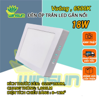 Đèn ốp trần LED gắn nổi 12W, 18W, 24W Vuông. BH: 2 năm ( 1 đổi 1 )