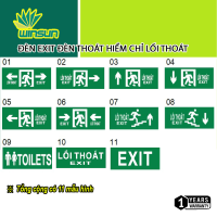 Đèn exit đèn thoát hiểm chỉ lối thoát 2 mặt YIFEI mặt mica độ sáng cao