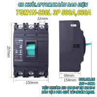CB khối MCCB aptomat cầu dao điện 3P 350~800A A Tengen