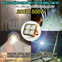 Đèn LED Năng Lượng Mặt Trời Đa Năng Cầm Tay 300W.500W. Đèn Tích Điện Chống Nước IP66 5 Chế Độ Sáng. Có Đèn Cảnh Báo. BH: 2 năm ( 1 đổi 1 )