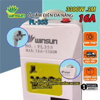 Ổ cắm điện đa năng, Ổ chịu tải 2500W, 3300W giờ dây nối 2m, 3m, Ổ cắm nối dài 10A, 16A