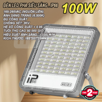 Đèn Pha Led 100W Chiếu Sáng Ngoài Trời Đủ Công Suất Chiếu Sáng Biển Quảng Cáo - Ánh Sáng Trắng - BH 2 Năm