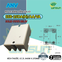 Rơ le Bán Dẫn ANV Solid SSR 25 DA(H), AA, VA (Hàng Đài Loan)