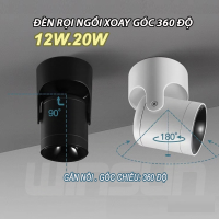 Đèn Rọi ngồi 12W 20W cố định 360° BH: 2 năm ( 1 đổi 1 )