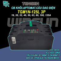 CB khối MCCB aptomat cầu dao điện 3P 16~125A Tengen