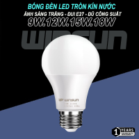 Bóng Búp Tròn Đèn Led 12W 15W 18W ,Bóng Đèn Led Ánh Sáng Trắng