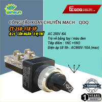 Công tắc xoay chuyển mạch 2, 3 vị trí QDQ CT-B Ø25mm 