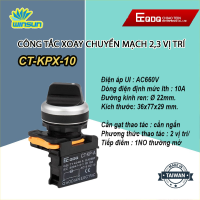Công tắc xoay chuyển mạch 2,3 vị trí QDQ CT-KP Ø22 