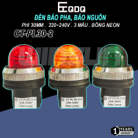 Đèn báo pha, báo nguồn phi 30mm 220V