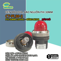 Đèn báo pha, báo nguồn phi 30mm 220V