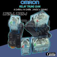 Relay Trung Gian OMRON LY2N-J 8 Chân LY4N-J 14 Chân 24VDC 220VAC Chính hãng