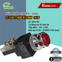 Nút nhấn có đèn QDQ CT-B Ø25mm