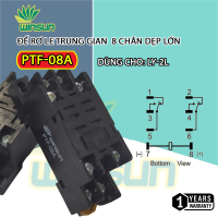 Rơ le trung gian, rơ le kiếng, rơ le kính, 8.14 chân dẹp nhỏ MY2L, MY4L dẹp lớn LY2L