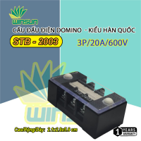 Cầu Đấu Điện Domino 10A 20A 30A (3P~20P) Terminal - kiểu Hàn Quốc