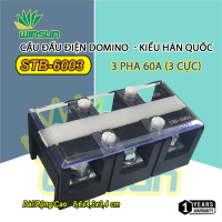 Cầu Đấu Điện Domino 60A.100A.150A.200A Terminal 3P/4P - kiểu Hàn Quốc