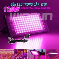Đèn Led Trồng Cây 50W 100W Ngoài Trời Dây 1.8m Có Phích Cắm Công Tắc BH: 1 năm ( 1 đổi 1 )