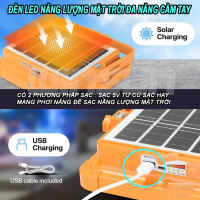Đèn LED Năng Lượng Mặt Trời Đa Năng Cầm Tay 300W.500W. Đèn Tích Điện Chống Nước IP66 5 Chế Độ Sáng. Có Đèn Cảnh Báo. BH: 2 năm ( 1 đổi 1 )