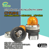 Đèn báo pha, báo nguồn phi 30mm 220V