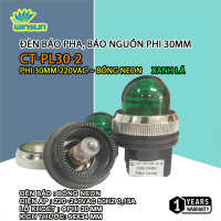 Đèn báo pha, báo nguồn phi 30mm 220V