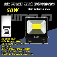 Đèn Pha LED ngoài trời, Đèn Pha COB 5054 50W/100W/200W 220V, Chống nước IP66, Ánh sáng trắng. BH: 2 năm ( 1 đổi 1 )