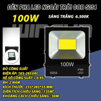 Đèn Pha LED ngoài trời, Đèn Pha COB 5054 50W/100W/200W 220V, Chống nước IP66, Ánh sáng trắng. BH: 2 năm ( 1 đổi 1 )