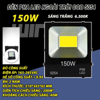 Đèn Pha LED ngoài trời, Đèn Pha COB 5054 50W/100W/200W 220V, Chống nước IP66, Ánh sáng trắng. BH: 2 năm ( 1 đổi 1 )