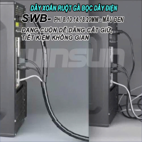 [1 Bịch] Dây xoắn ruột gà bọc dây điện phi 8 10 14 18 20, dây xoắn ruột gà - màu đen. BH: 1 năm ( 1 đổi 1 )