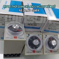 Rơ Le Thời Gian CKC AH3-3 AC220V Kèm Đế