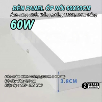 Đèn Led Panel, Đèn Panel Ốp Nổi 60x60cm, Panel Vuông Nổi 50W. BH 2 năm ( 1 đổi 1 )