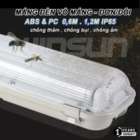 Máng đèn led chống thấm T8 đơn/đôi 0.6m, 1.2m - vỏ máng chống bụi chống ẩm