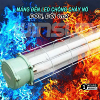 Máng đèn led chống cháy nổ đơn, đôi 1m2 - Máng đèn chống nổ