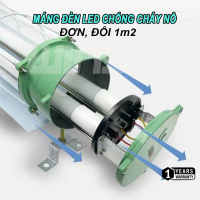 Máng đèn led chống cháy nổ đơn, đôi 1m2 - Máng đèn chống nổ
